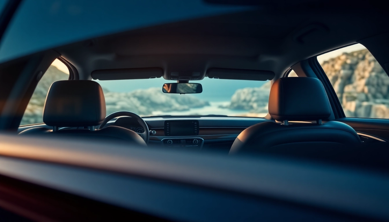 Experience a comfortable professional hire car with driver Messina featuring elegant interiors and scenic views.