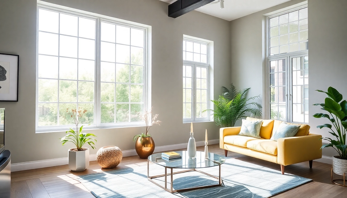 Stylish windows Manchester letting natural light illuminate a contemporary interior.