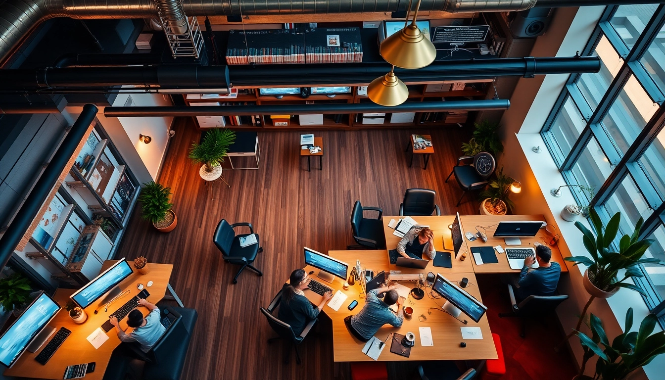 Showcasing a collaborative workspace, exemplifying Web design Manchester innovation and creativity.