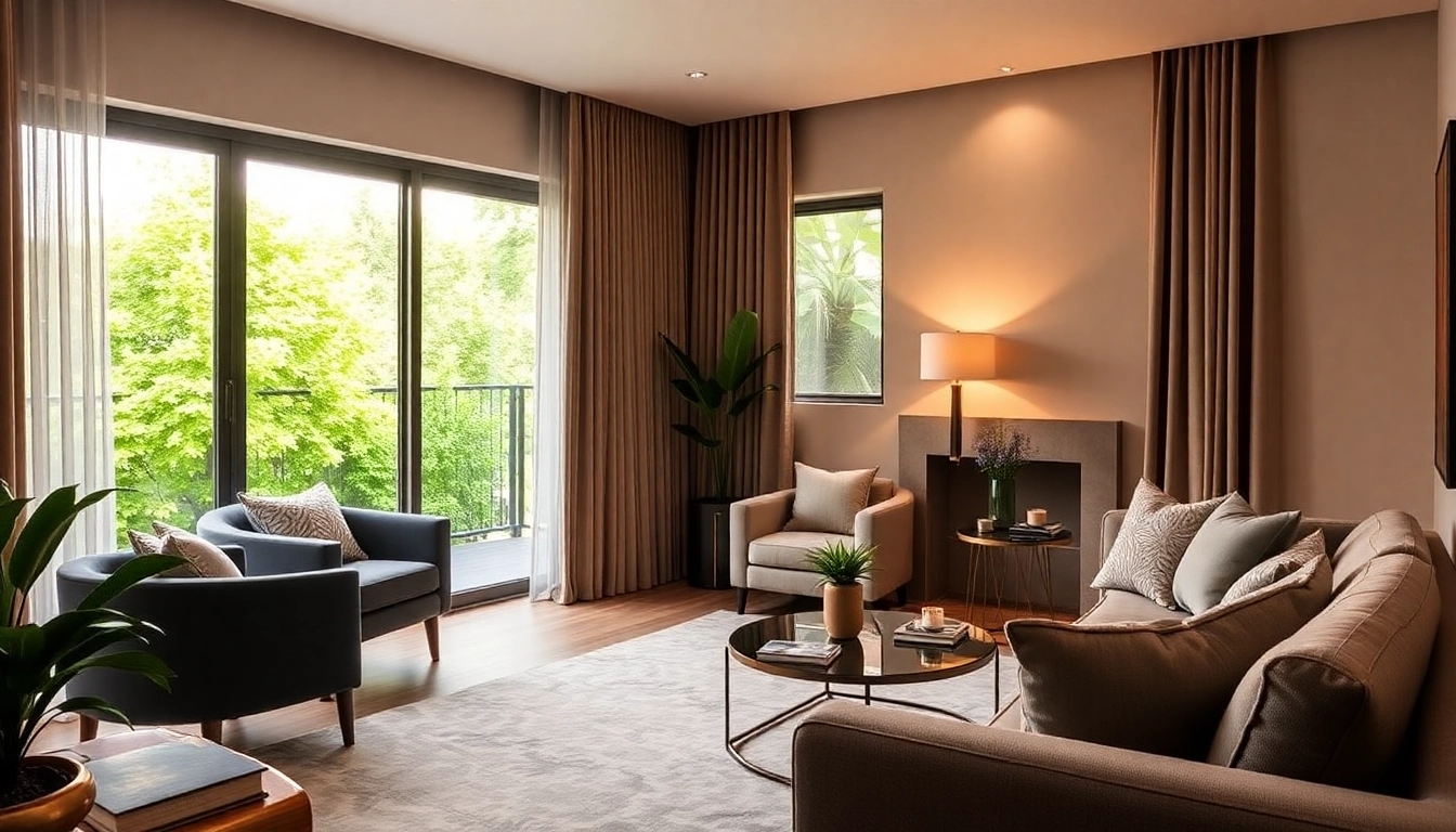 Experience the elegance of Bloomsbury Residences, showcasing a cozy living space with vibrant decor.