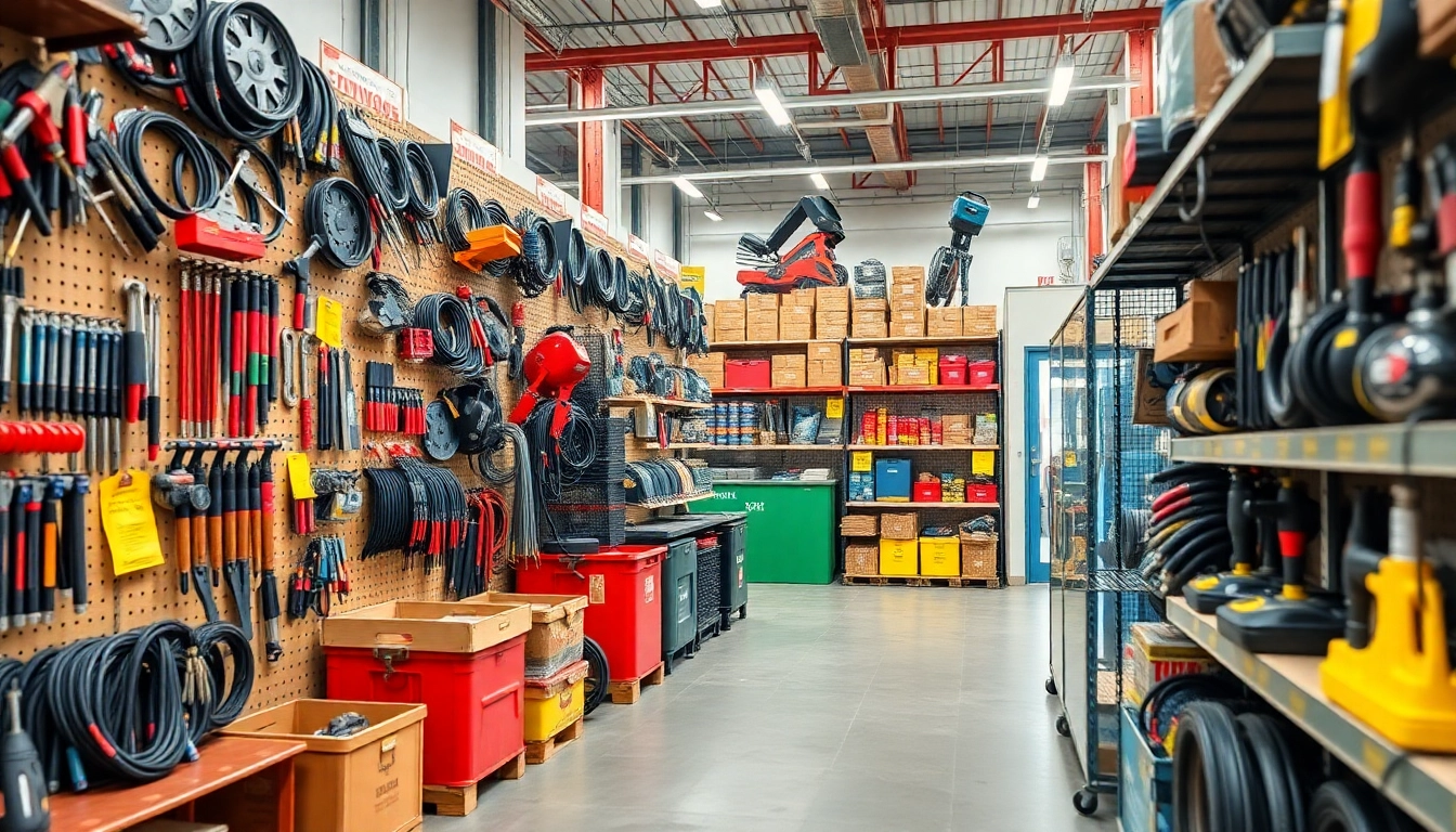 Explore a diverse range of welding supplies displayed prominently, highlighting essential tools and equipment.