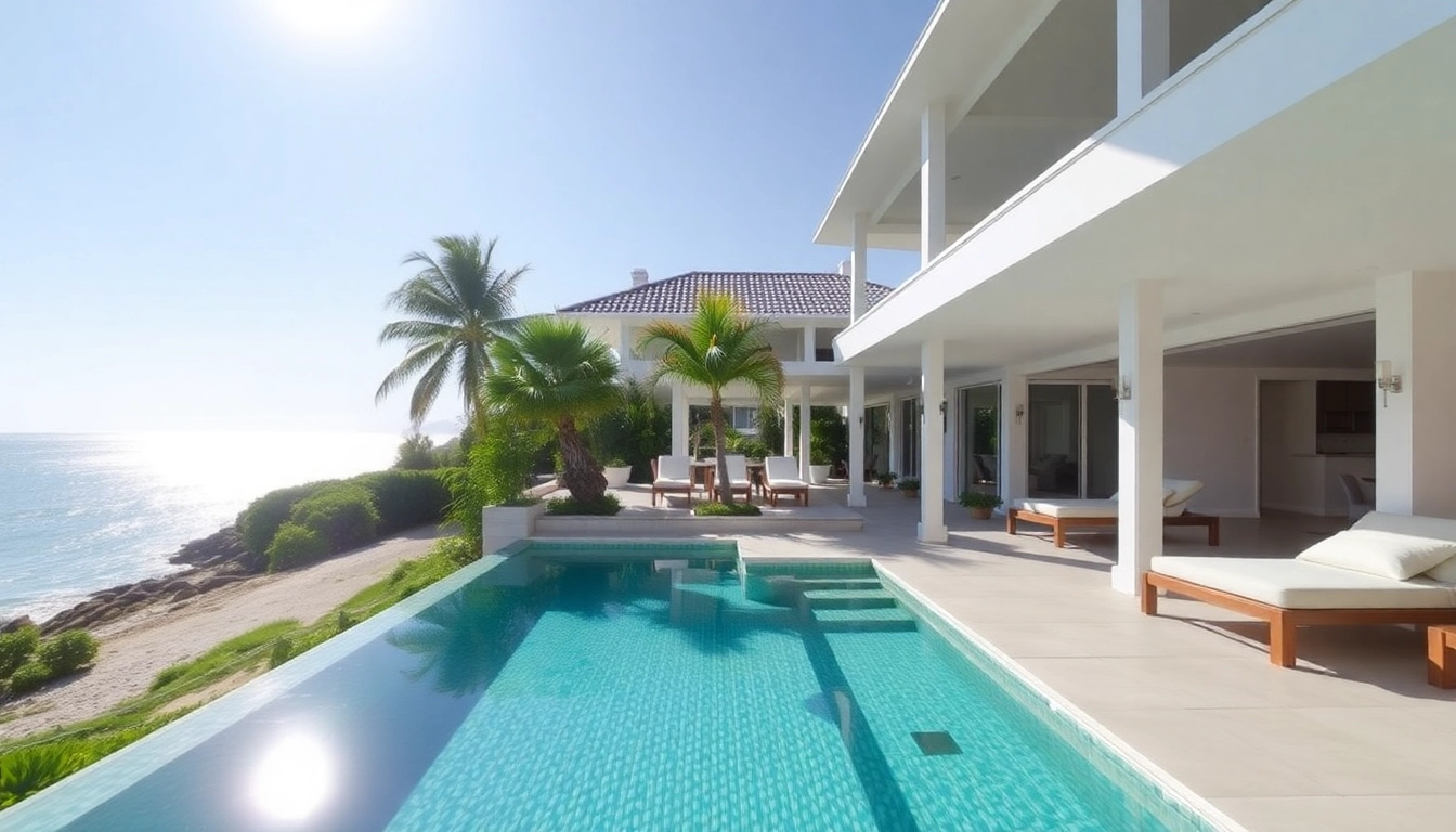Experience a stunning luxury villa saint martin with beachfront views and serene tropical gardens.