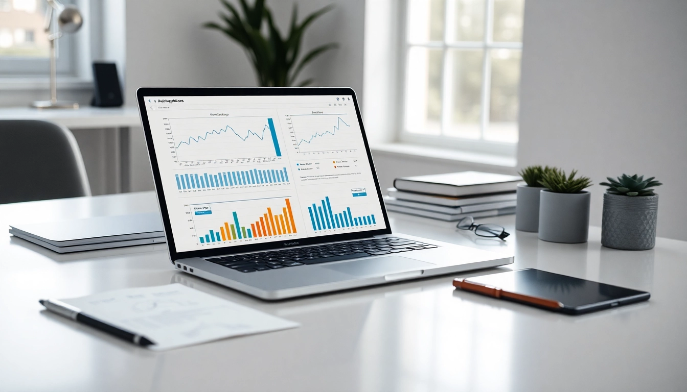 Highlighting a competitor analysis setup with modern tools to evaluate market strategies and position.