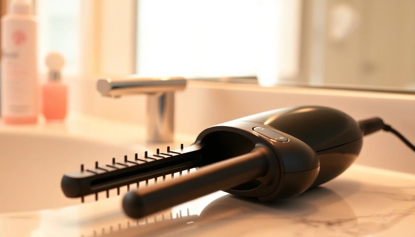 Stylish hair styler as essential hairstyles tools for precise and easy styling.