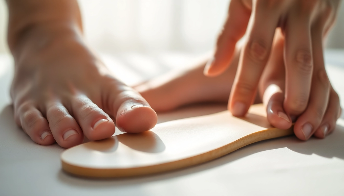 Custom orthotics showcasing arch support in a detailed design, highlighting comfort and fit for users.