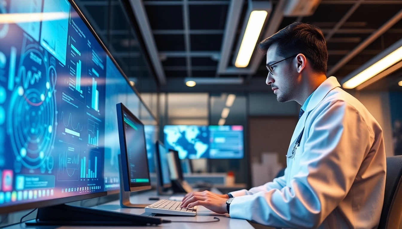 Enhance your knowledge on informaticsview.com through engaging visuals of healthcare professionals utilizing advanced technology.