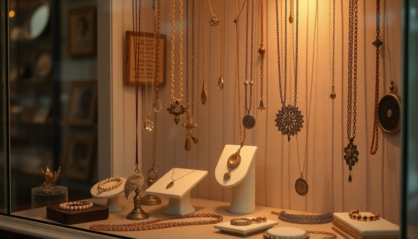 Showcase stunning vintage-inspired jewellery with floral designs and shimmering accents.