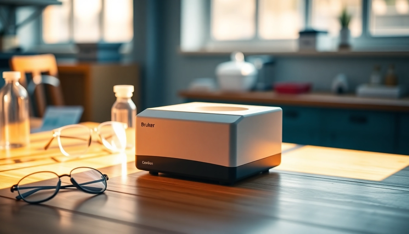 Using the Bruker EOS 500 Handheld LIBS Analyzer for precise elemental analysis in a lab setting.
