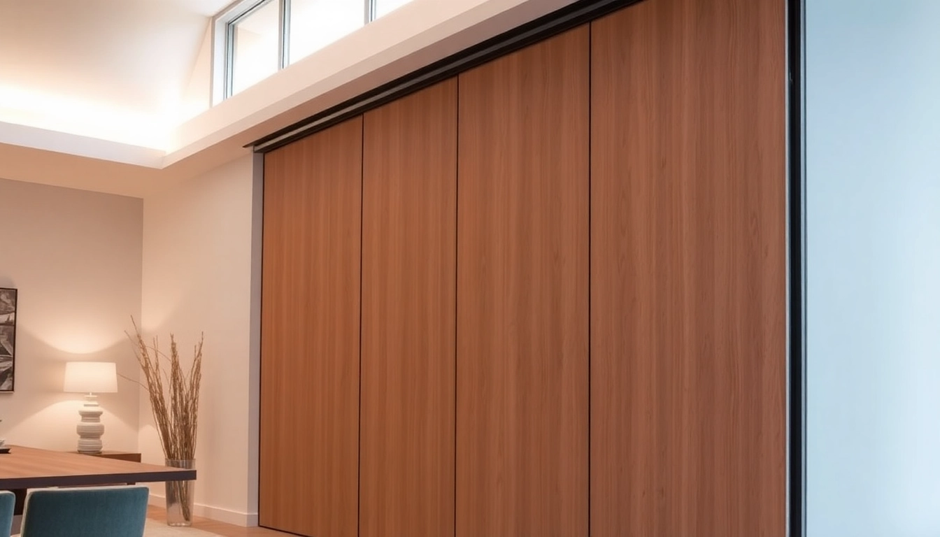 Transform your space with a stylish sliding partition wall that enhances functionality and aesthetics.