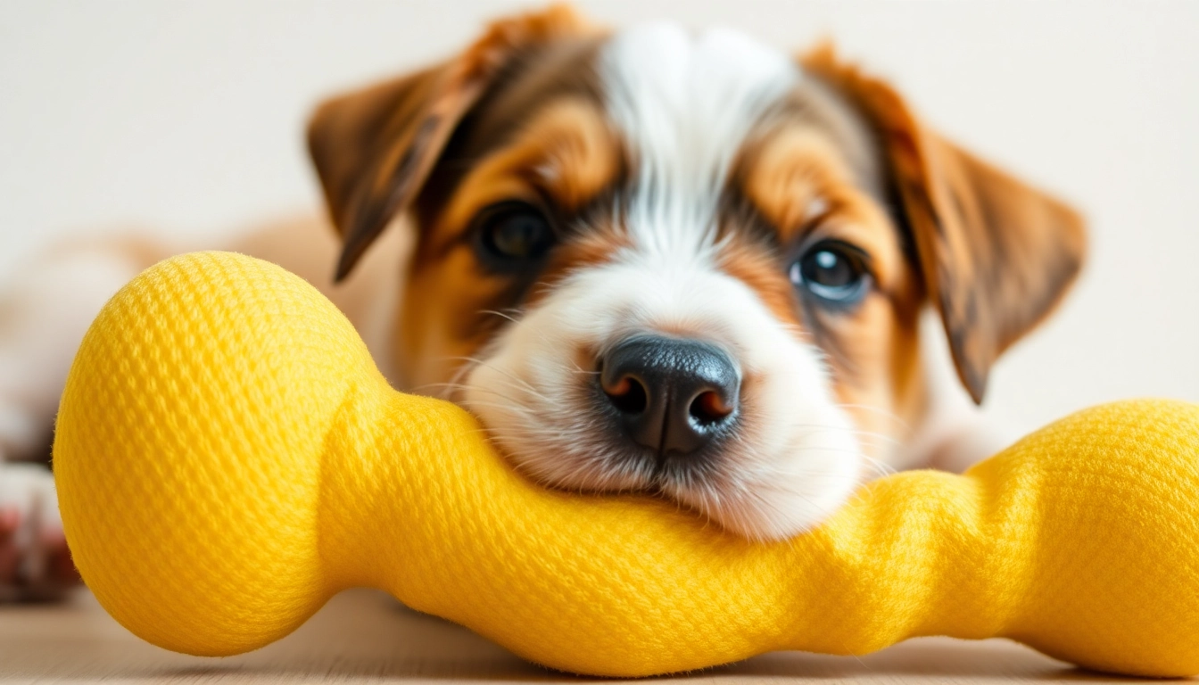 Soft chew toy made of durable rubber for teething puppies, promoting healthy chewing habits.