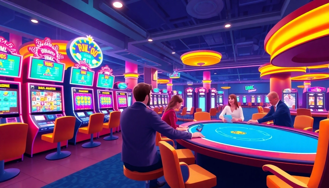 Engage with online casinos featuring vibrant slot machines and virtual gaming tables.