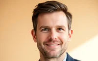 Jimmy Carr's hair transplant showcasing a fuller hairline and improved style after treatment.