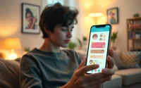 Engage in heartfelt ai girlfriend chat on your smartphone with a lifelike AI chatbot experience.