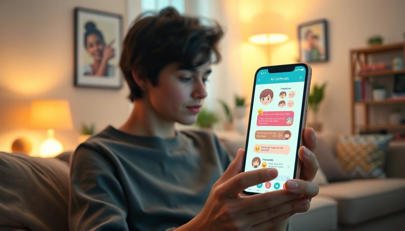Engage in heartfelt ai girlfriend chat on your smartphone with a lifelike AI chatbot experience.