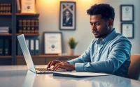 Apply for GCMS notes while reviewing important documents in a professional setting.