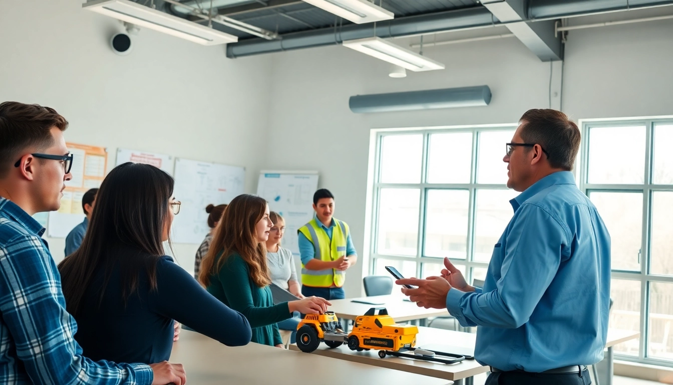 Engaged participants in a Safety Training Programs session learn actively with professional guidance.