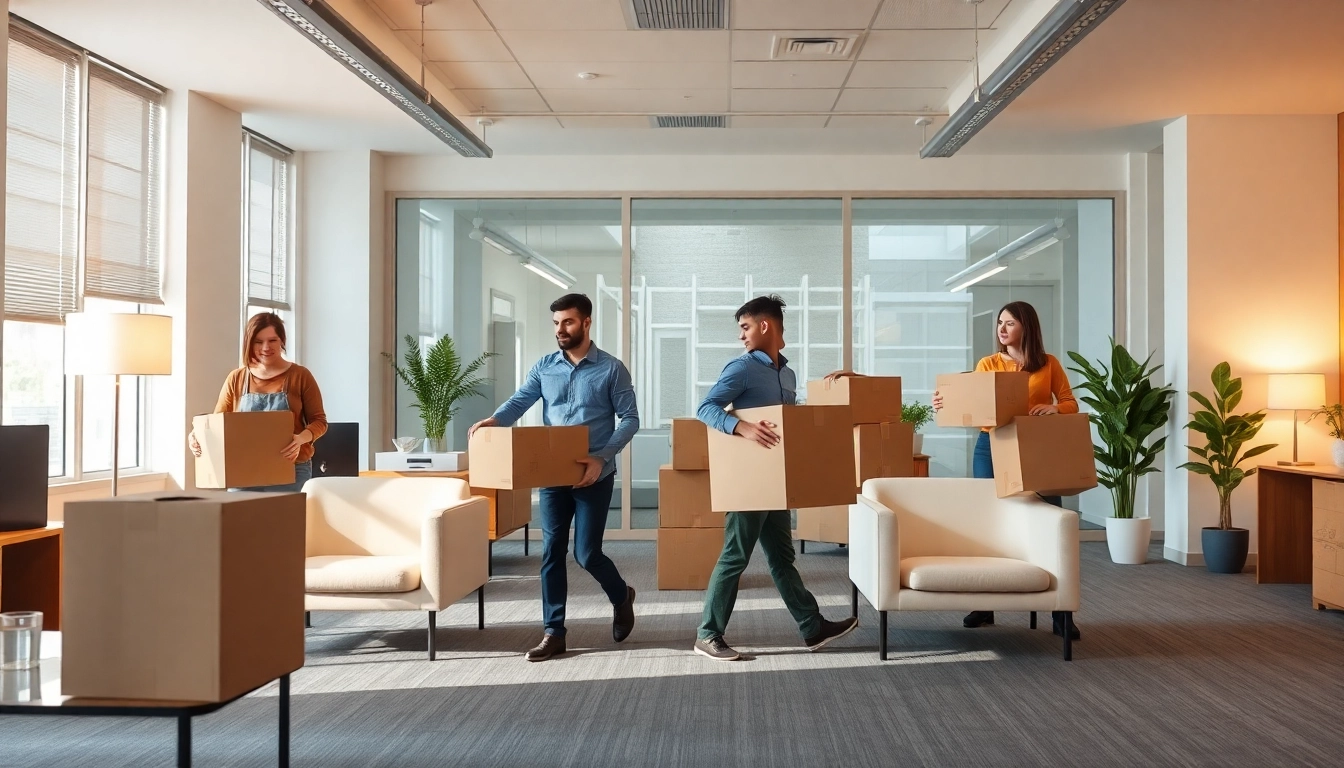 Umzugsfirma Erlangen professionals efficiently coordinating a smooth office relocation.