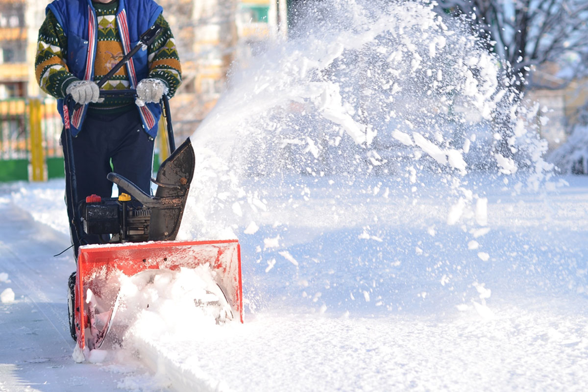 Commercial snow removal service