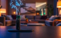 Hqd Cirak Pod-System in einem modernen Vaping-Setup mit sanfter Luft.