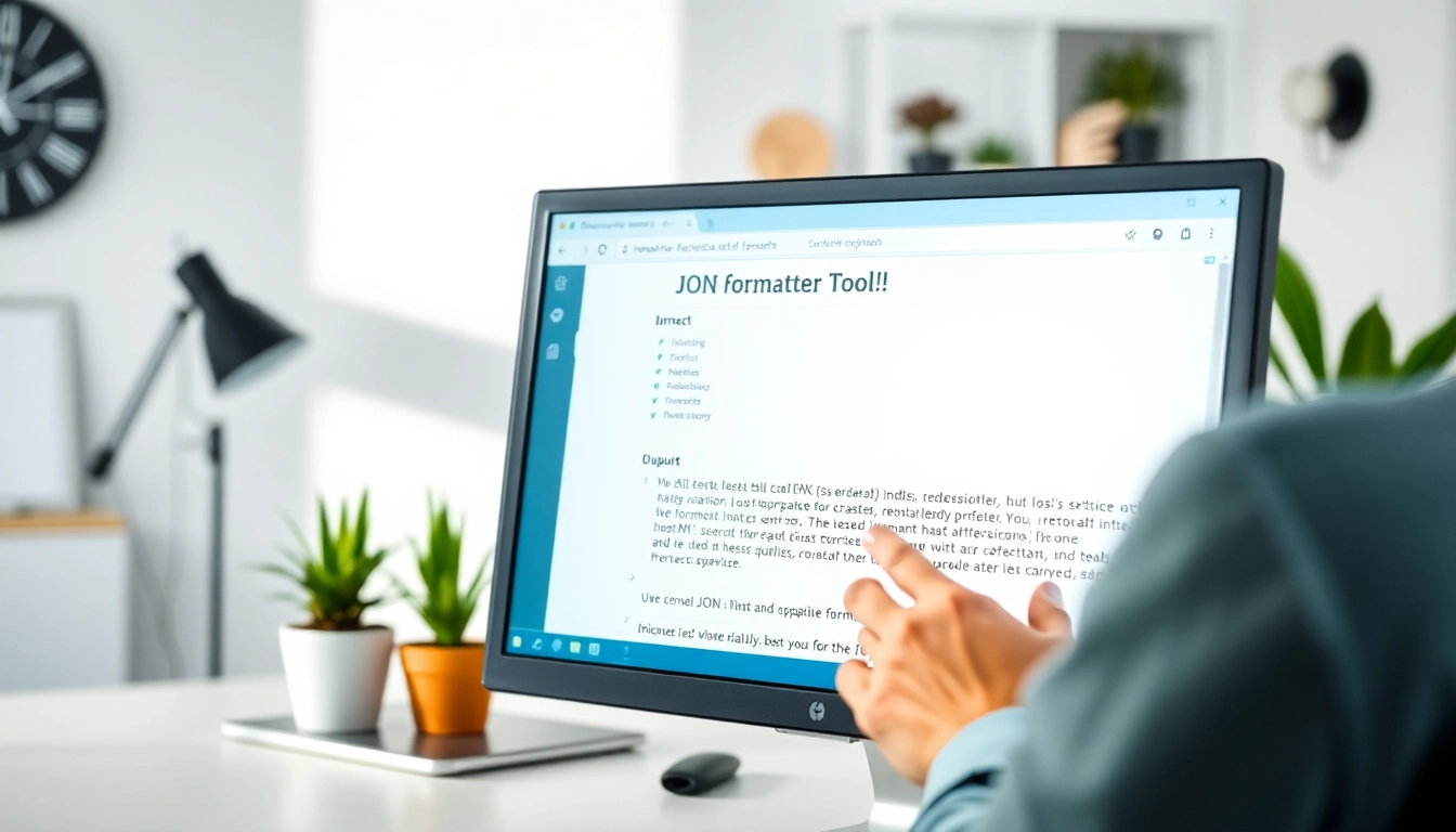 Use the JSON formatter tool to beautify and organize your code for better readability.