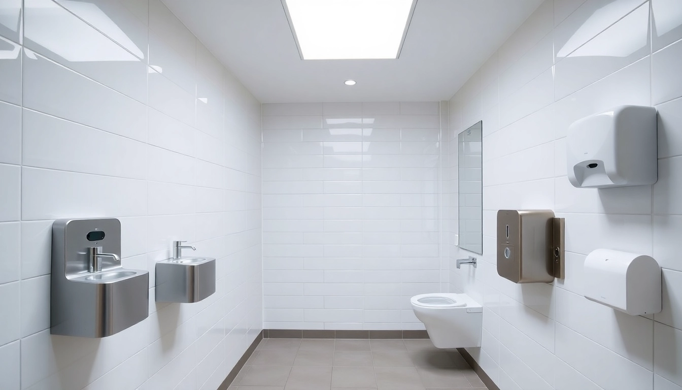 Enhance your establishment with premium Commercial Restroom Supplies showcasing modern hygiene solutions.