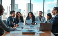 Créer une holding Luxembourgeoise SOPARFI avec des professionnels en réunion stratégique
