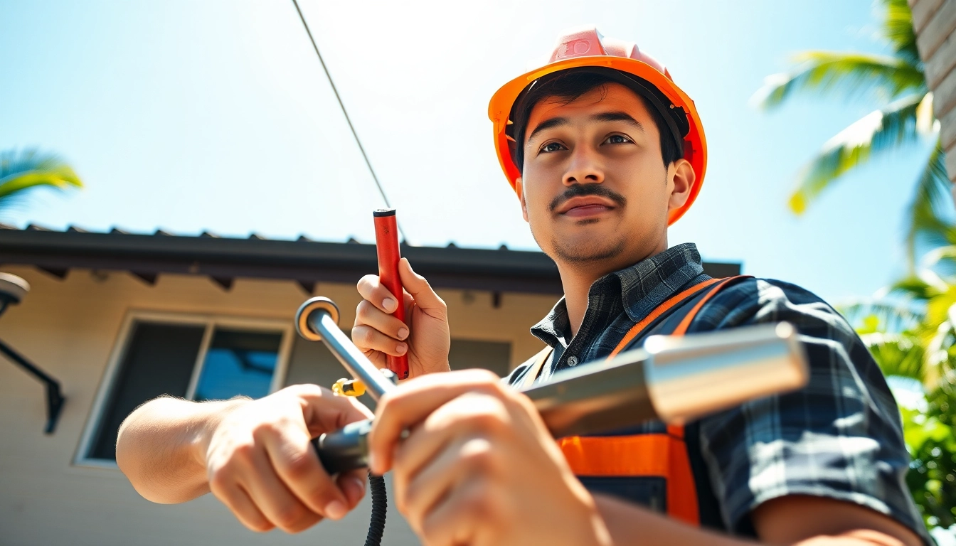 Electrician apprenticeship Hawaii: dedicated apprentice working on home electrical systems.