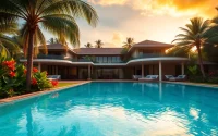 Experience luxurious living when you rent a villa property for sale in a tropical paradise.