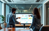 Learn how to automate accounts payable with Axolt in a professional office setting featuring a collaborative team.