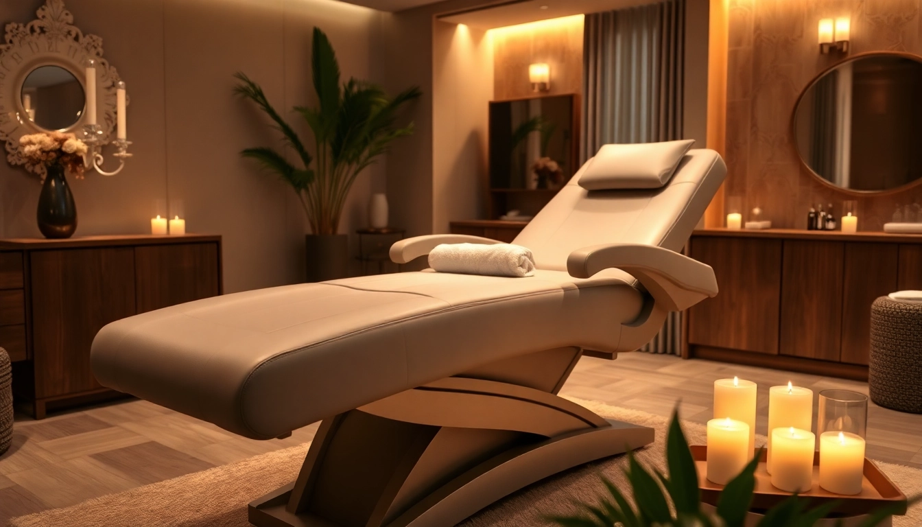 Die liege für Kosmetik bietet Komfort und Stil in einem professionellen Beautysalon.