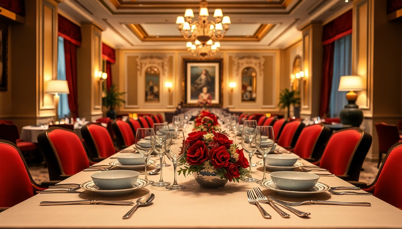 Experience the elegance of European Pesach hotels with a luxurious Seder dining setup.