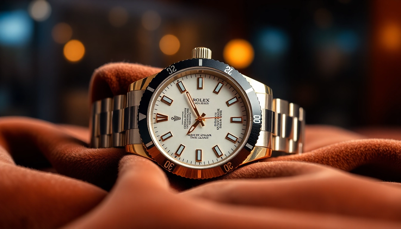 Sell luxury watch with a close-up of a premium Rolex displayed elegantly to attract potential sellers.