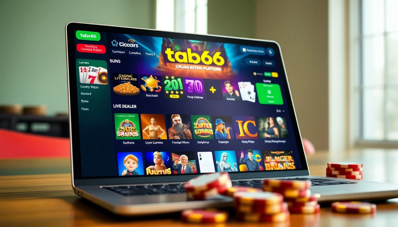 Experience tab66's thrilling online betting with vibrant interface and exciting game options.