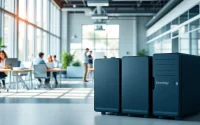 Utilizing Synology Storage devices to enhance productivity in a modern office setting.