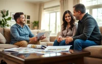 Discussing how to sell my house no realtor Little Rock, ar with a real estate agent.