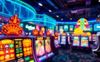 Menampilkan pengalaman bermain game menarik di merahtoto dengan antarmuka yang energik.