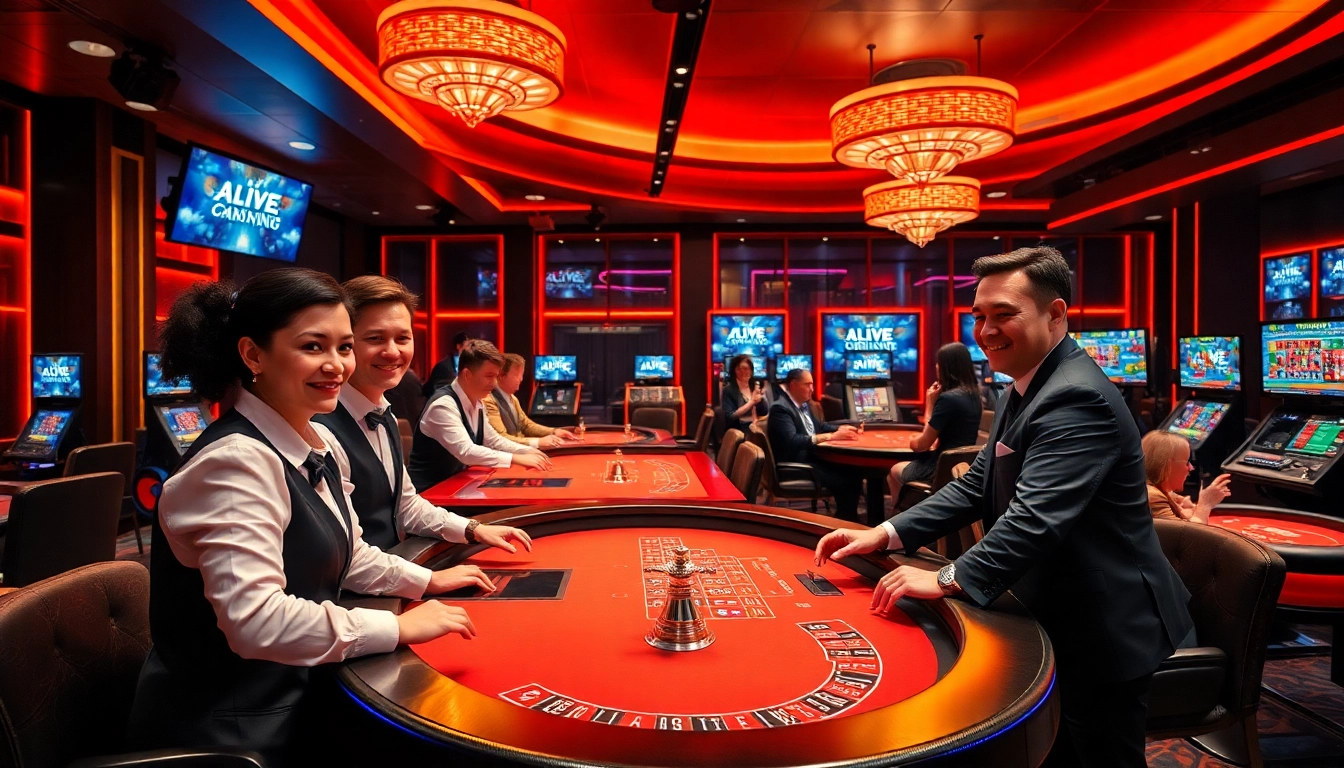 Experience the thrill of evolution gaming in a lively casino with professional dealers and high-stakes action.