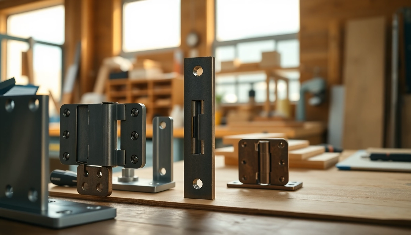Cabinet Hinge Manufacturers presenting a diverse range of high-quality hinges in a professional setting.