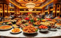Indulge in exquisite Buffets in Las Vegas featuring diverse international dishes and luxurious settings.