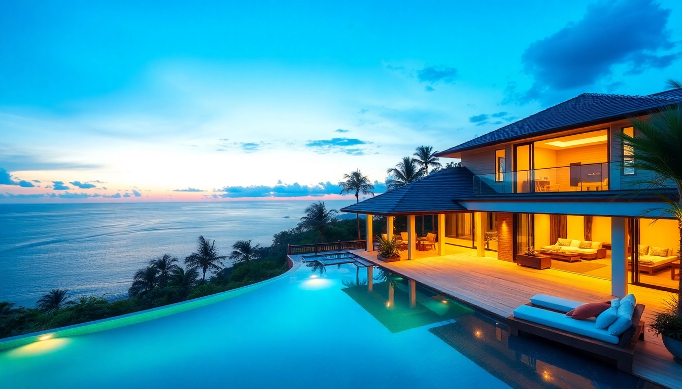 Discover luxurious Phuket real estate with stunning views and tropical ambiance in this beautiful villa.