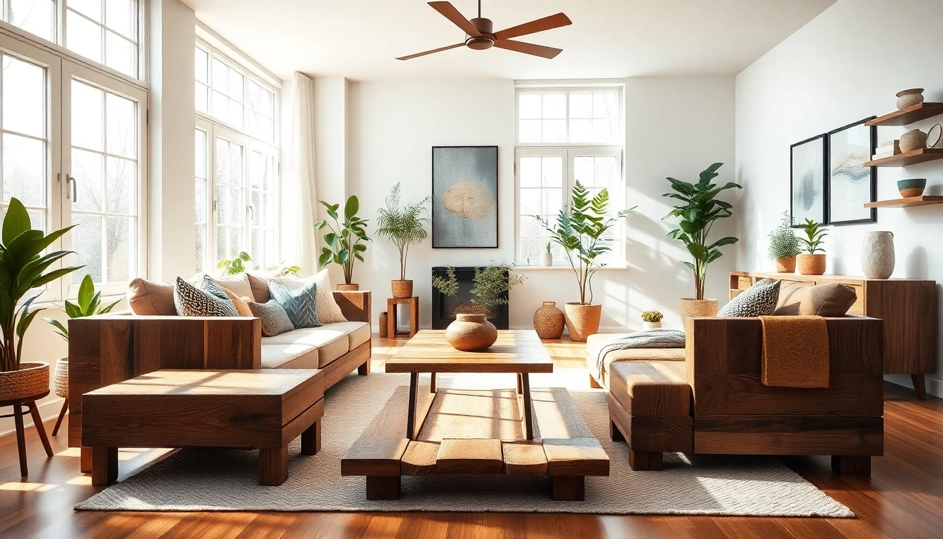Creëer een warme en stijlvolle woonkamer met Woodstyl meubels van gerecycled hout.