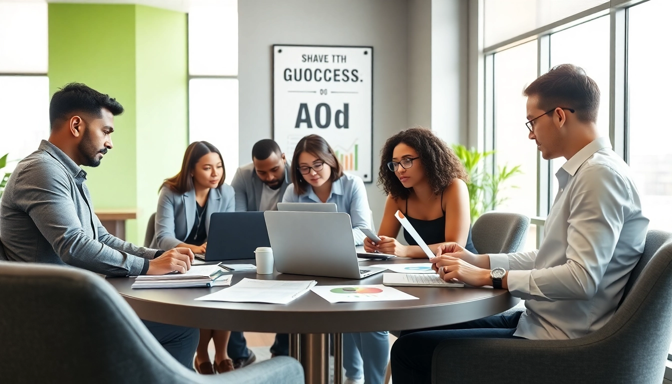 Google Ads Agency team analyzing data to optimize advertising strategies.