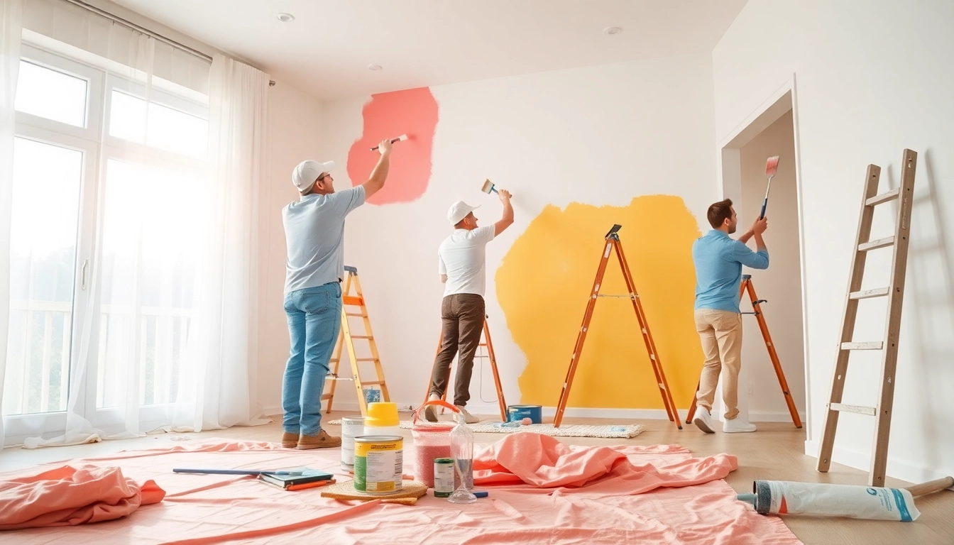 Enhance your home with Painter services in Anthem, featuring professional painters at work.