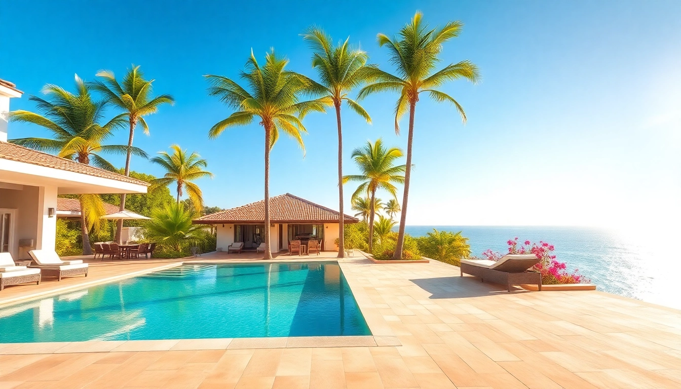 View a stunning villa property for sale, ideal for renting or buying in tropical destinations.