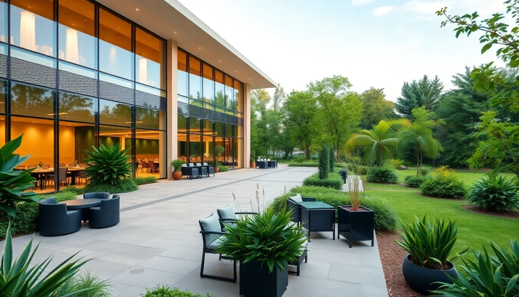 Current image: Book your ideal Tagungshaus mieten surrounded by beautiful landscapes and modern amenities.