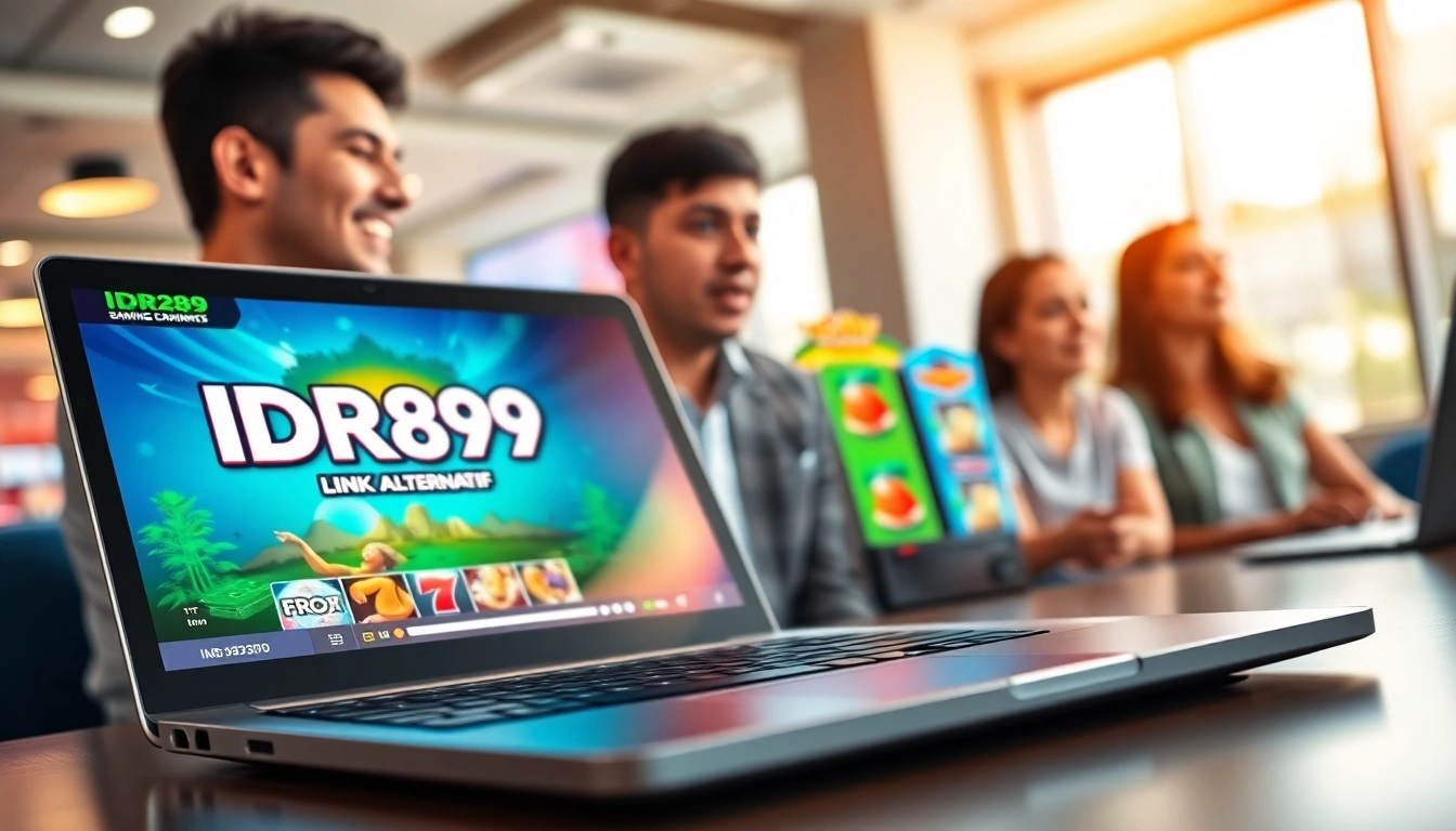 Mengakses IDR89 Link Alternatif dengan antarmuka permainan yang menarik di laptop modern.