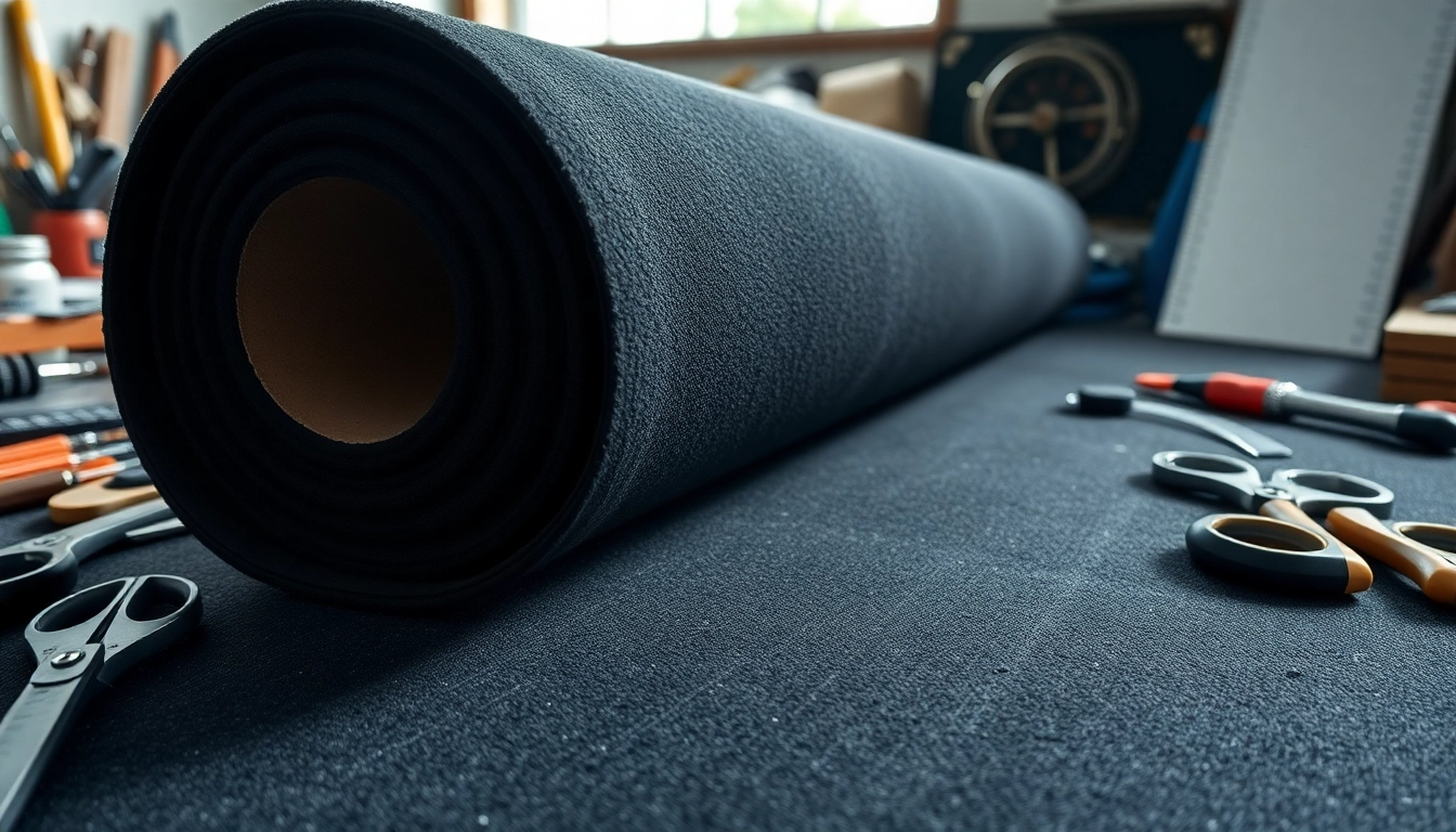 Usando Neopreno en rollo en un taller con herramientas y materiales de alta calidad