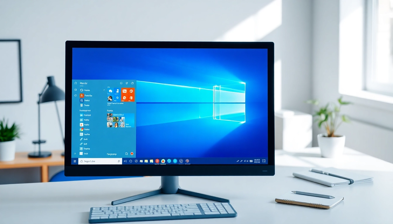 Optimale Arbeitsumgebung mit Windows 11 Pro am Computer für maximale Produktivität