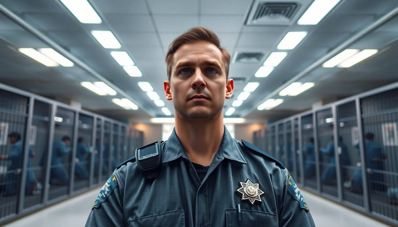Conducting an orange county inmate search in a high-tech correctional facility setting.