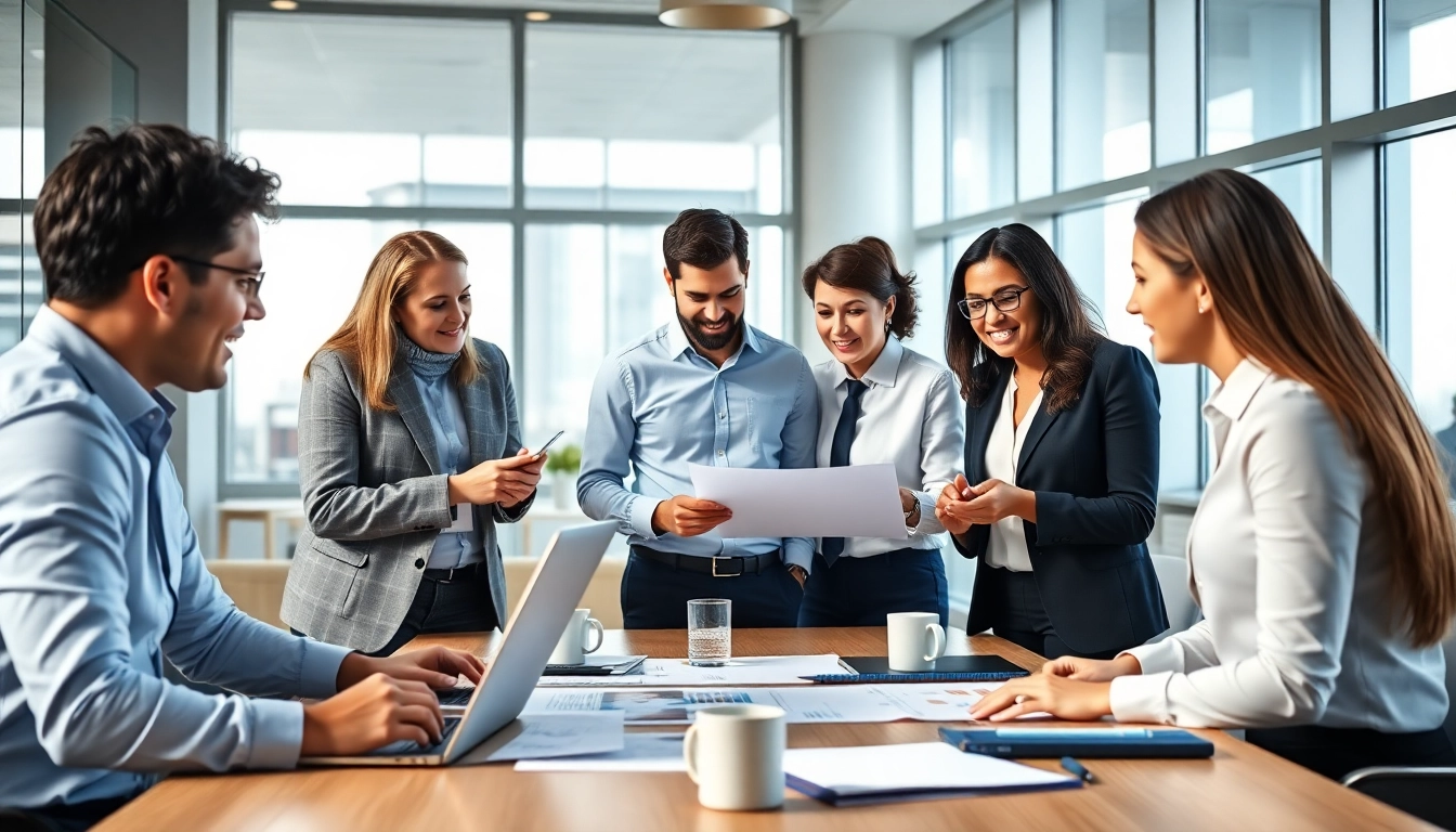 Consultants from Quickplus Business Consultants collaborating in a professional office